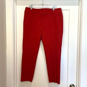 Loft cropped Brick Red Trousers